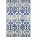 Bashian 7 ft. 6 in. x 9 ft. 6 in. Mayfair Collection Polypropylene Power Loom Area Rug Ivy & Blue M147-IVBL-76X96-MR612